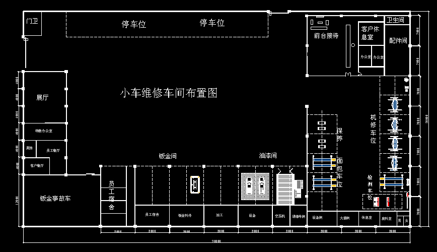 车间厂房规划图集锦(2012)_相关信息_上海汽车维修设备(衡臣汽车设备